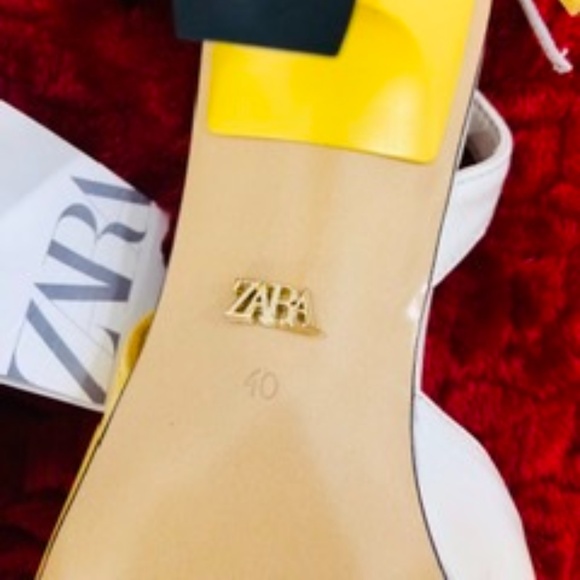 ZARA LEATHER Tie Up Shoes, 40, NWT - Picture 4 of 6